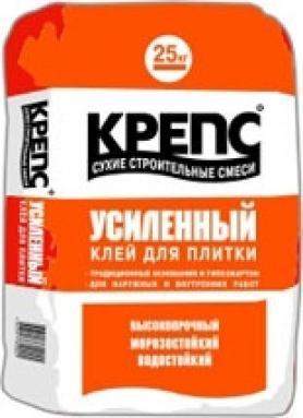 Клей для кафеля Крепс Усиленный 25 кг в Екатеринбурге - xn----ttbein.xn--p1ai