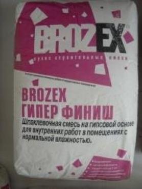 Шпатлевка Гипер финиш Брозекс, 20 кг гипсовая в Екатеринбурге - xn----ttbein.xn--p1ai