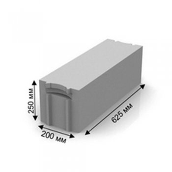 Блок газобетонный 625*250*100, 200, 300, 400 в Екатеринбурге - xn----ttbein.xn--p1ai