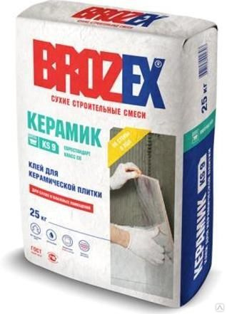 Клей для плитки KS 9 КЕРАМИК ПРОФИ 25 кг BROZEX в Екатеринбурге - xn----ttbein.xn--p1ai