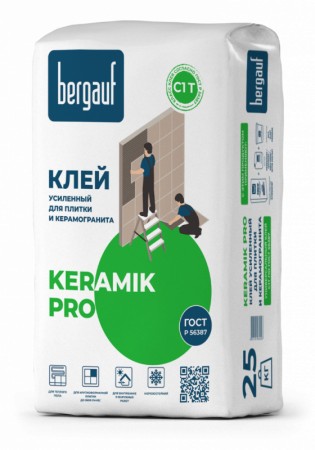 Клей Керамик ПРО Бергауф 25 кг в Екатеринбурге - xn----ttbein.xn--p1ai
