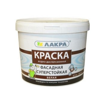 Краска ВД Фасадная Суперстойкая белая Лакра 14 кг в Екатеринбурге - xn----ttbein.xn--p1ai